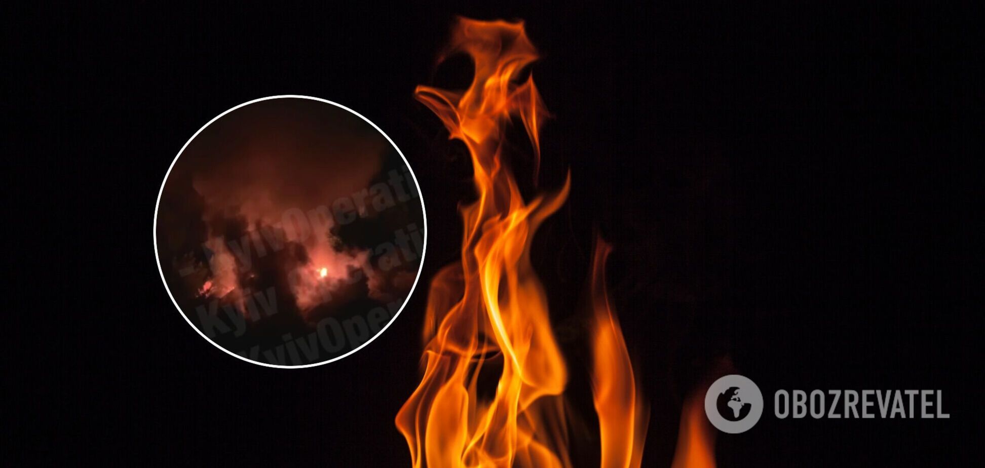 Пожар в столице Украины