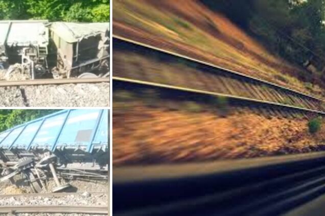 На Львівщині зійшли з рейок і перекинулися 18 вагонів вантажного поїзда: виникли затримки в русі