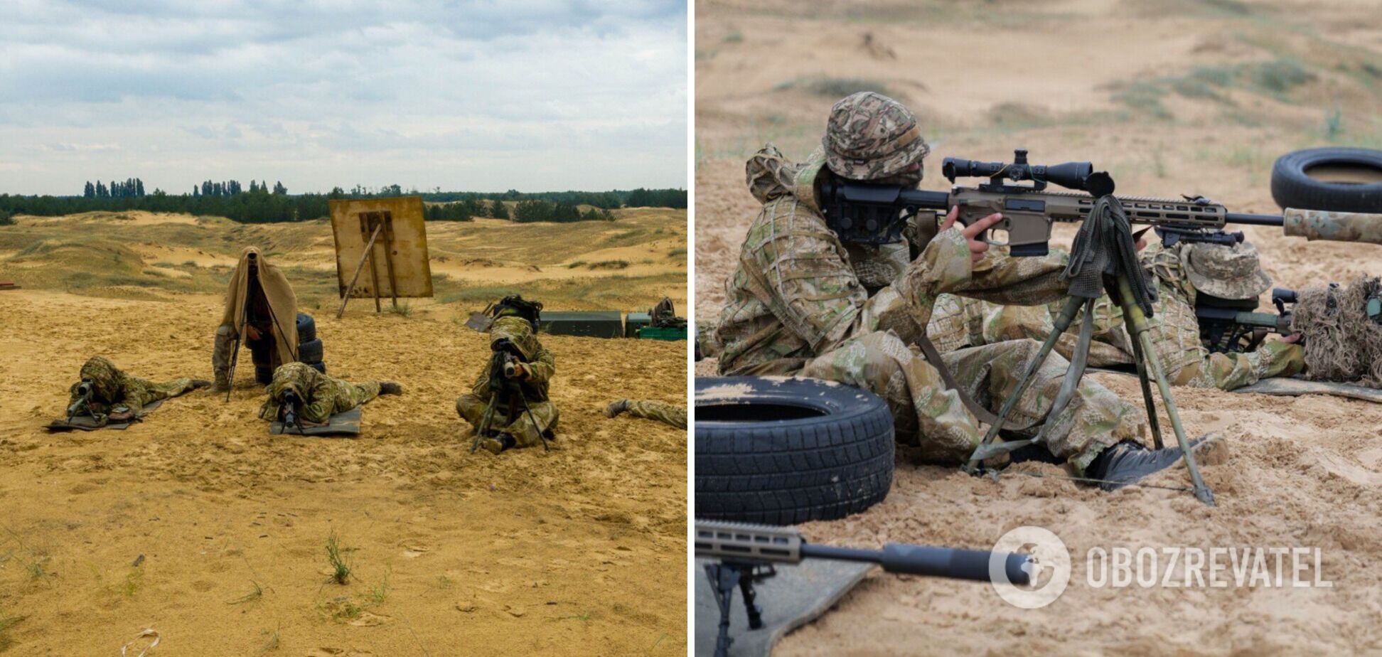 На Херсонщине прошли тренировки снайперов – работали в парах. Фото и видео