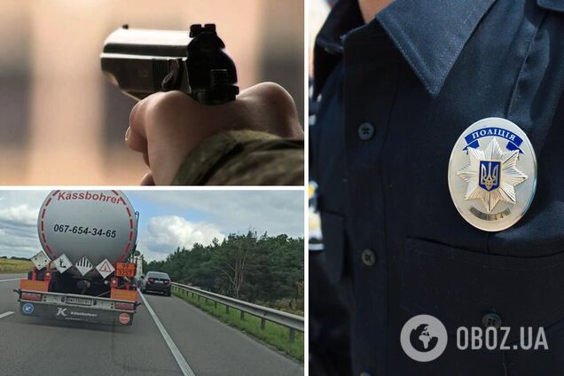 В Киеве водитель авто открыл стрельбу, пытаясь объехать пробку. Фото