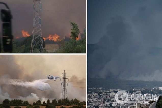Лесные пожары вспыхнули возле Афин, власти объявили эвакуацию. Фото и видео