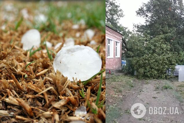 В России мощный ураган сносил все на своем пути, а град повредил машины. Фото и видео