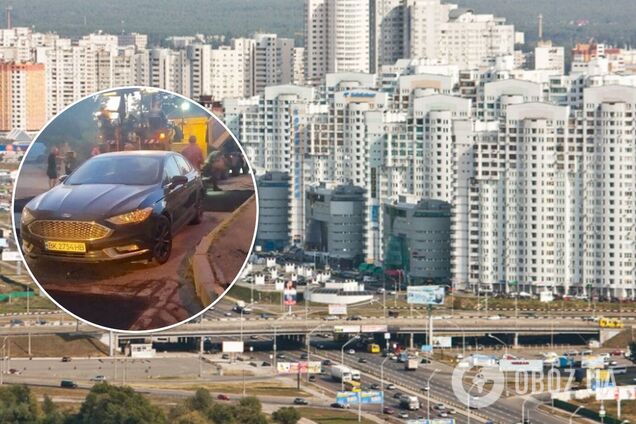 У Києві дорожня служба поклала асфальт навколо авто, яке 4 дні стояло на дорозі