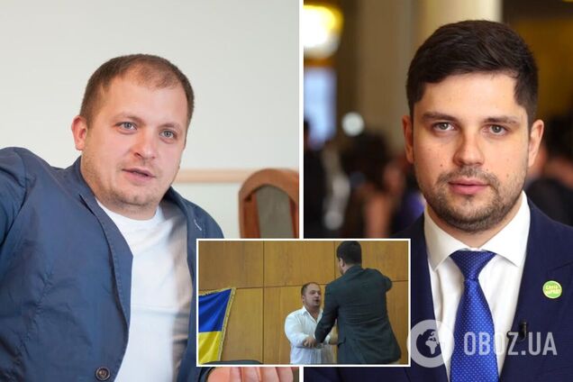 Мер Конотопа облив нардепа Качуру водою під час засідання міськради. Відео