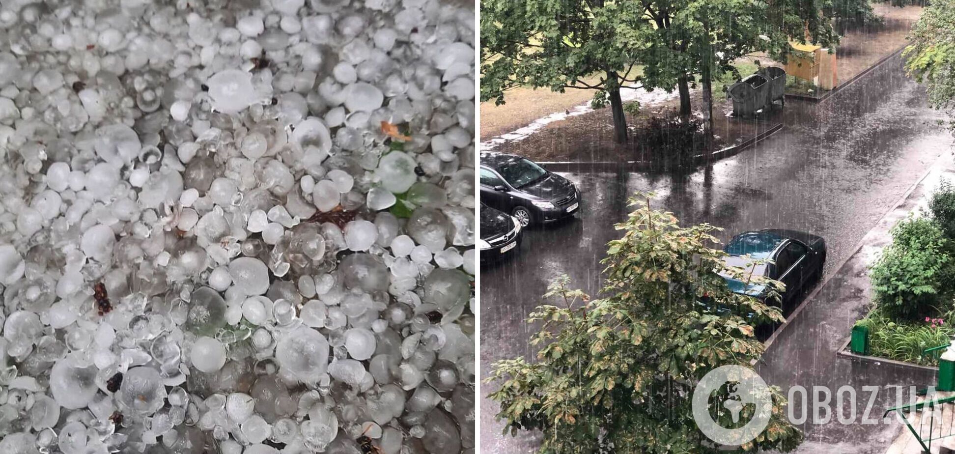 У Харкові пройшов град і сильна злива