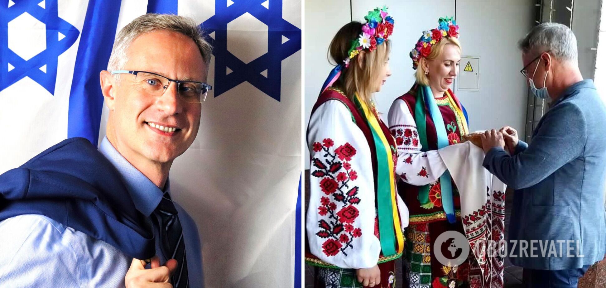 Новий посол Ізраїлю прибув до України: йому подарували вишиванку. Фото
