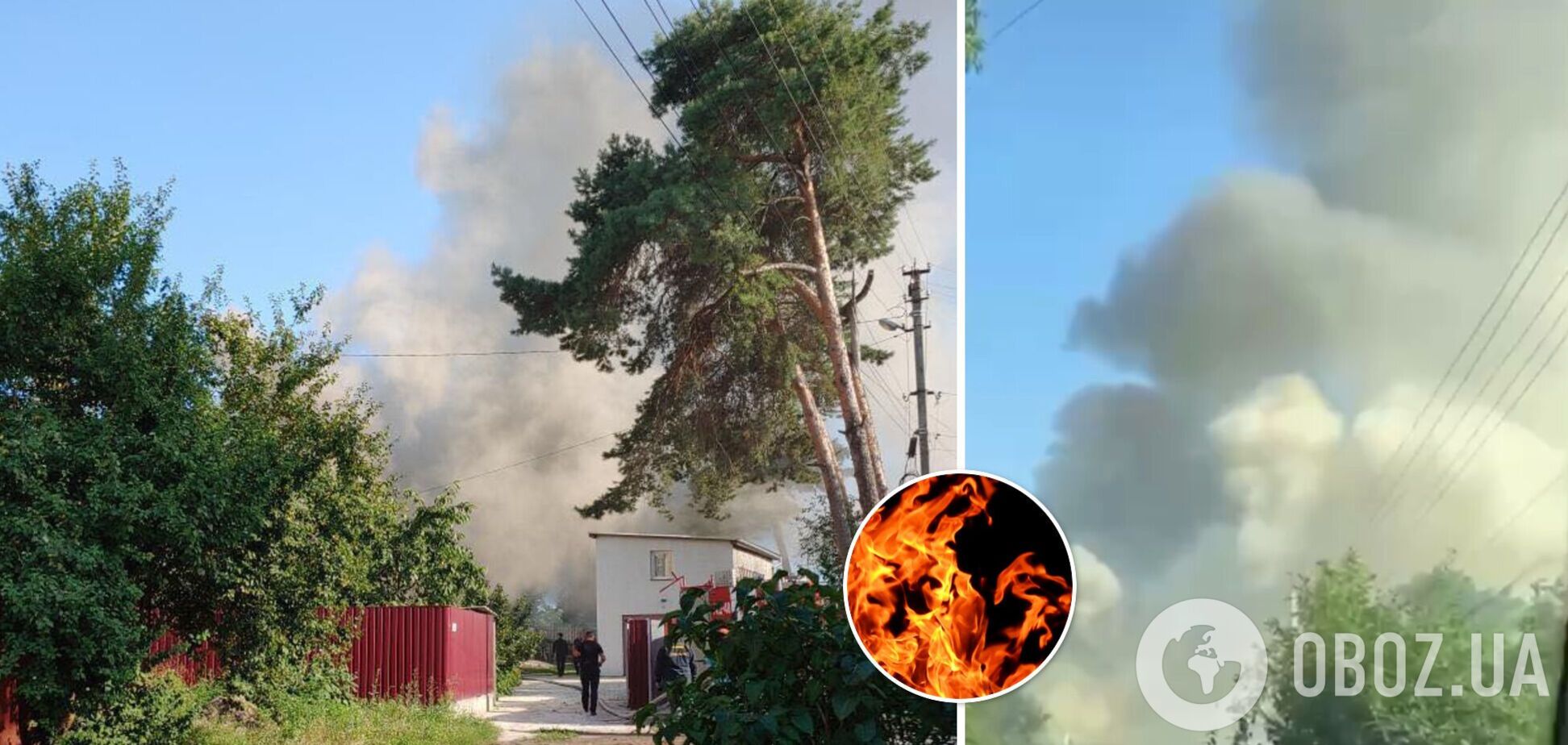 В Буче произошел пожар