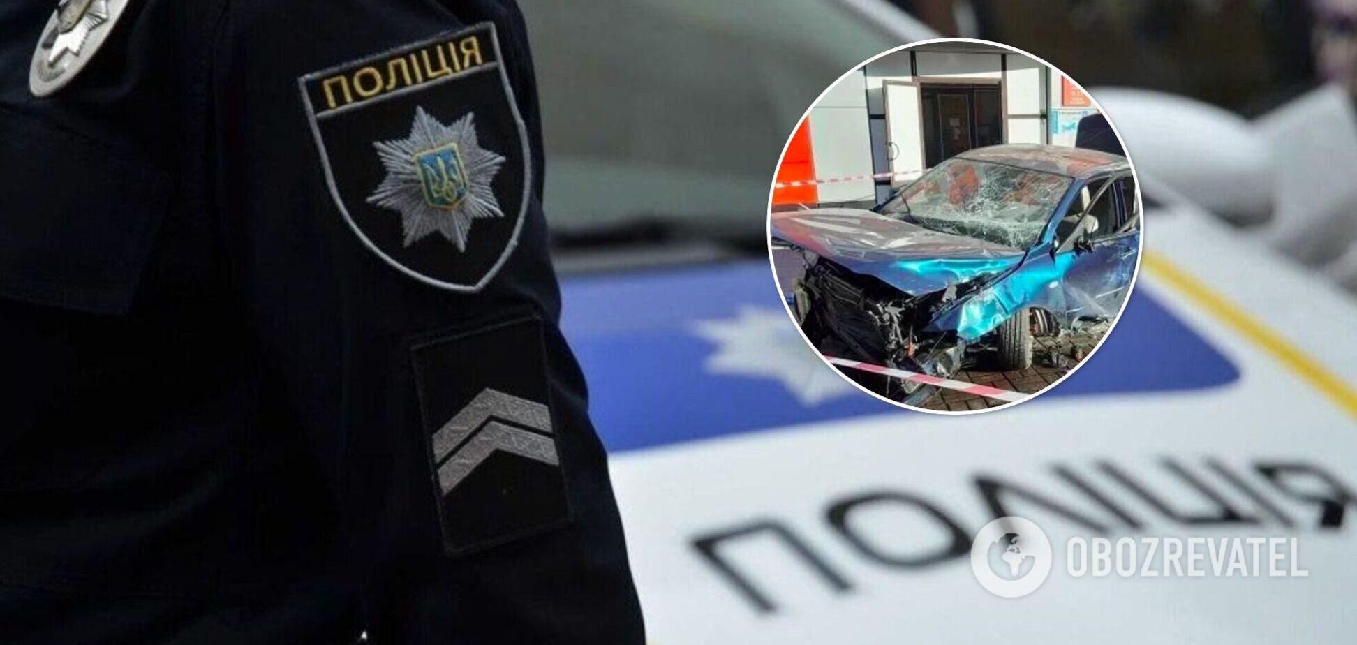 На Кировоградщине авто на скорости вылетело на тротуар и сбило девушку, она умерла на месте. Фото