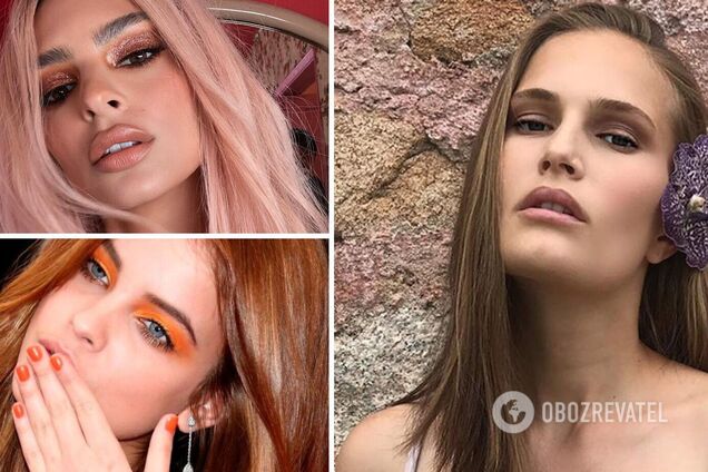 Оранжевый цвет, натуральная красота и яркие блестки в моде