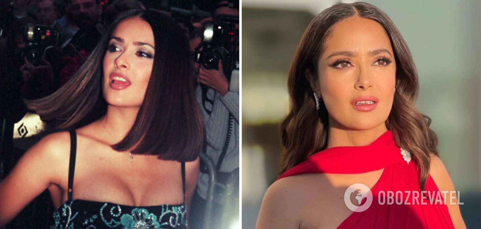 Сальме Хайек – 55: как с годами изменилась внешность голливудской модели. Фото