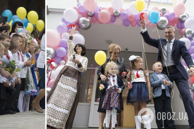 Кличко на День знань відкрив сучасну європейську школу у Києві. Фото