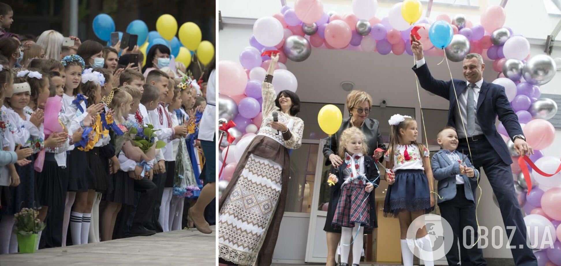 Кличко в День знаний открыл современную европейскую школу в Киеве. Фото