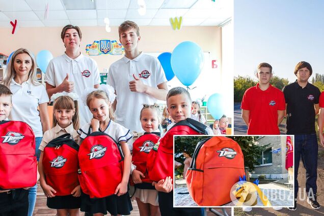 День знань на Донбасі: першокласників привітали благодійники і хокеїсти