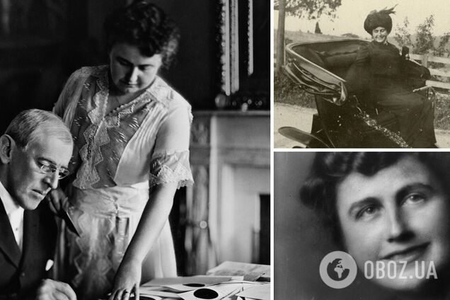 Вудро Вильсон и его жена Эдит Вильсон