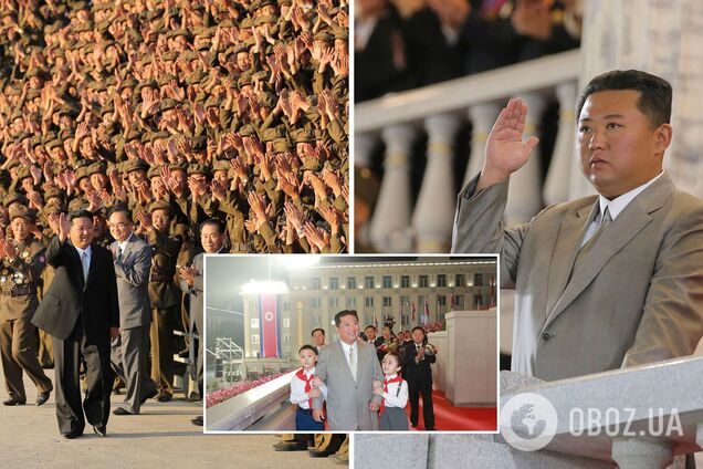 Ким Чен Ын на военном параде удивил внешним видом: похудел и 'помолодел'. Фоторепортаж