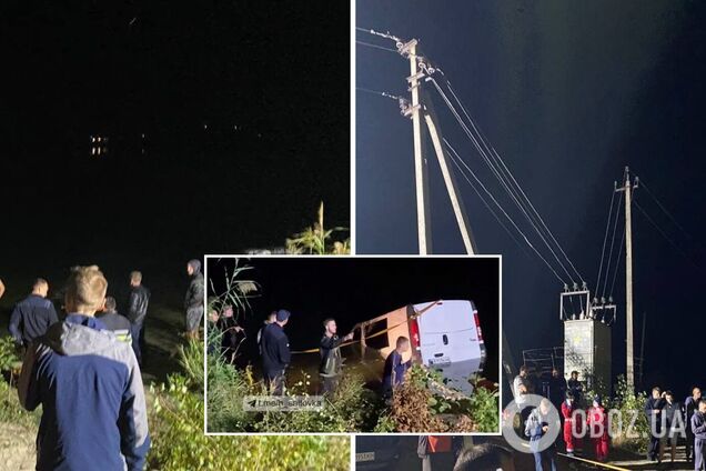 Под Харьковом в водоеме утонул бус с людьми. Фото, видео и все детали трагедии
