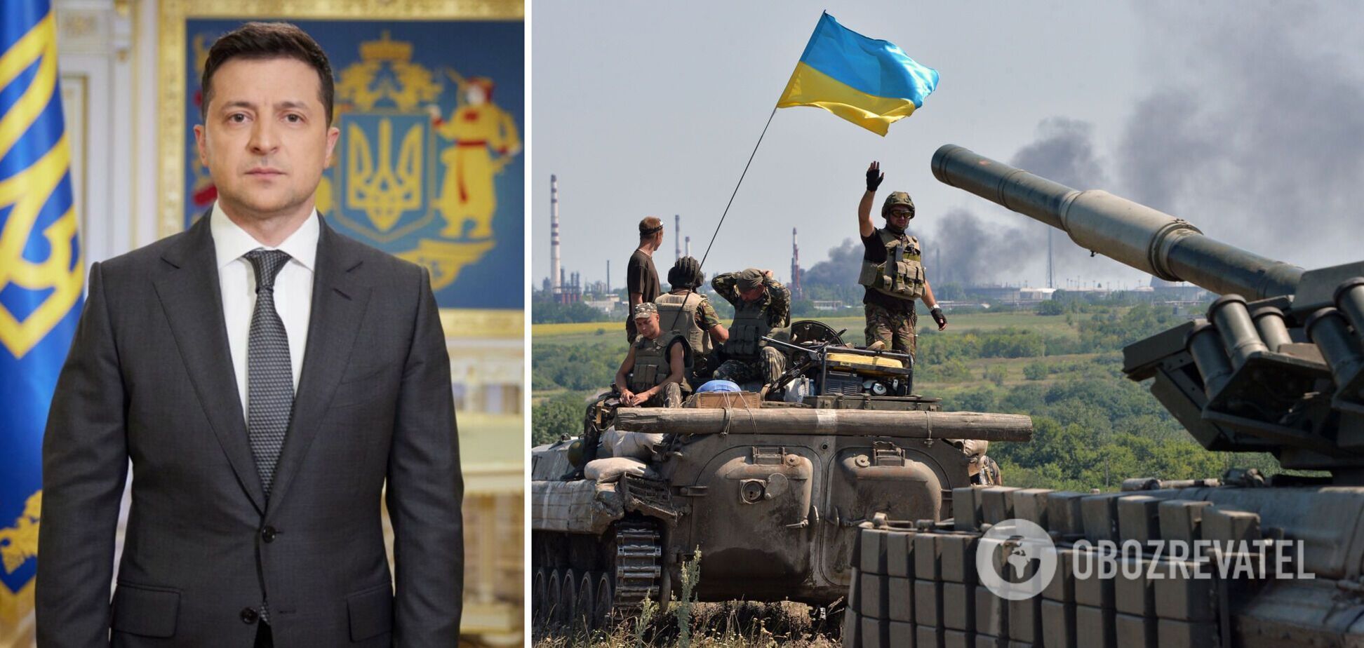 Зеленский поздравил украинских военных с Днем танкиста: готовы остановить врага