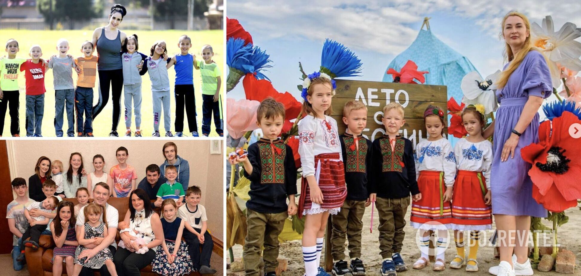 Многодетные семьи стали известными на весь мир