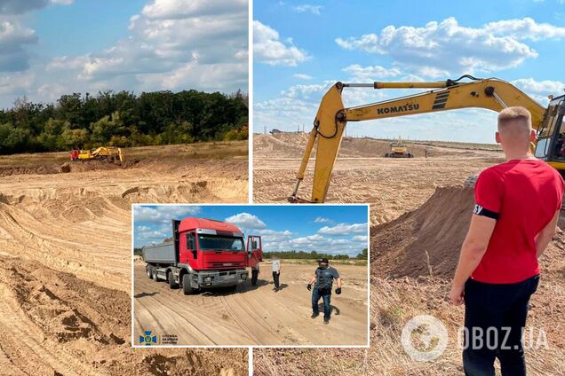 На Київщині викрито нелегальну схему з видобутку піску