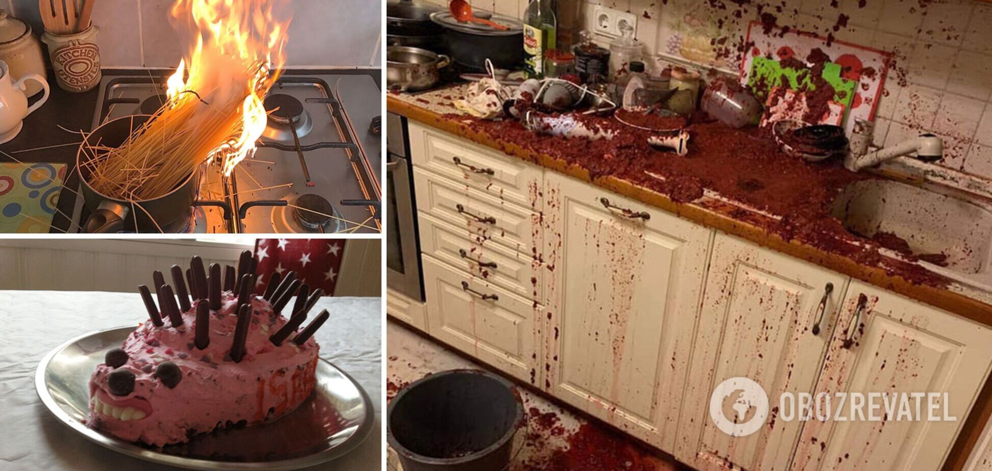 Кухонные поверхности сильно пострадали