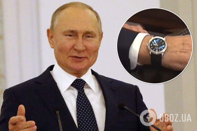 У Путіна помітили щось дивне на годиннику