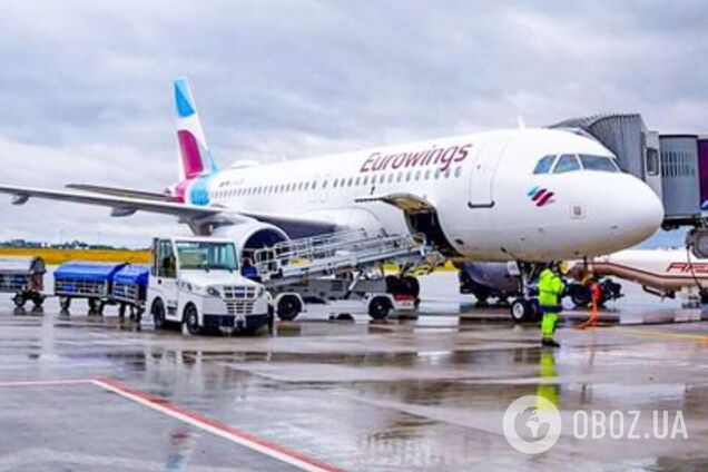 Лоукостер Eurowings выполнил первый рейс из Германии в Украину