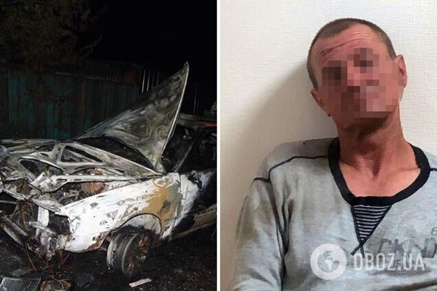 Чоловік спалив авто колишньої дружини