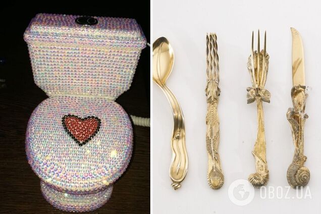 Мохнатый автомобиль и унитаз со стразами рассмешили сеть