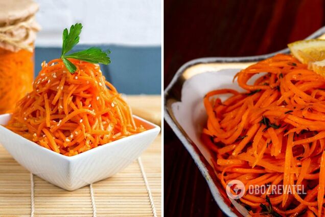 Корейская морковь для блюда
