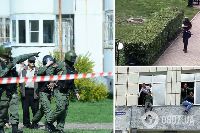 Силовики открыли ответный огонь: момент нейтрализации стрелка в Перми попал на видео