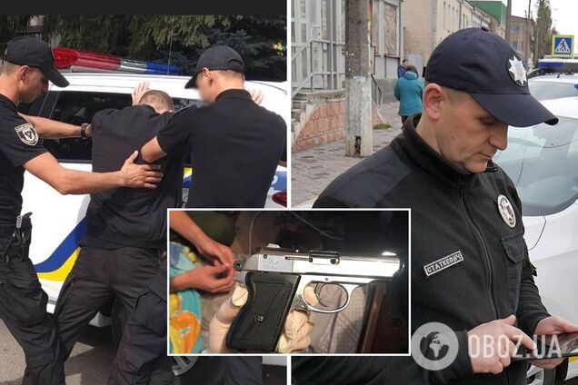 В Хмельницком устроили стрельбу из окна квартиры: полиция установила злоумышленников. Фото