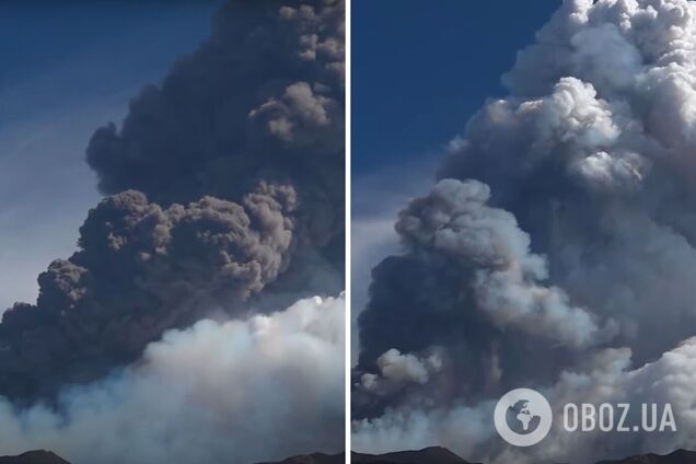 На Сицилії вулкан Етна викинув 9-кілометровий стовп попелу. Відео
