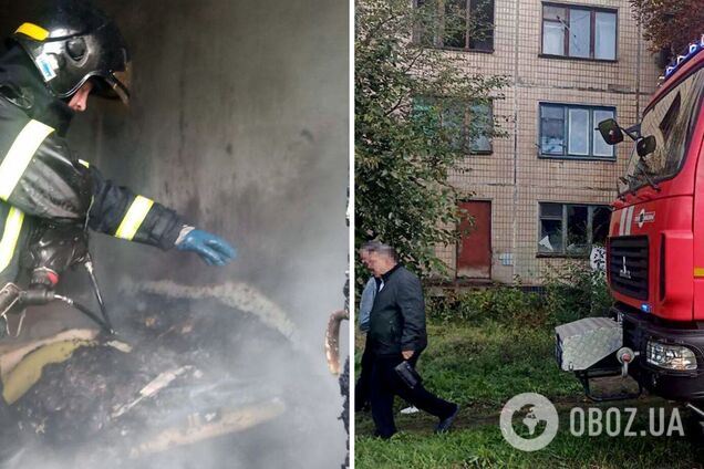 В Кривом Роге произошел пожар в общежитии для военнослужащих. Фото и видео