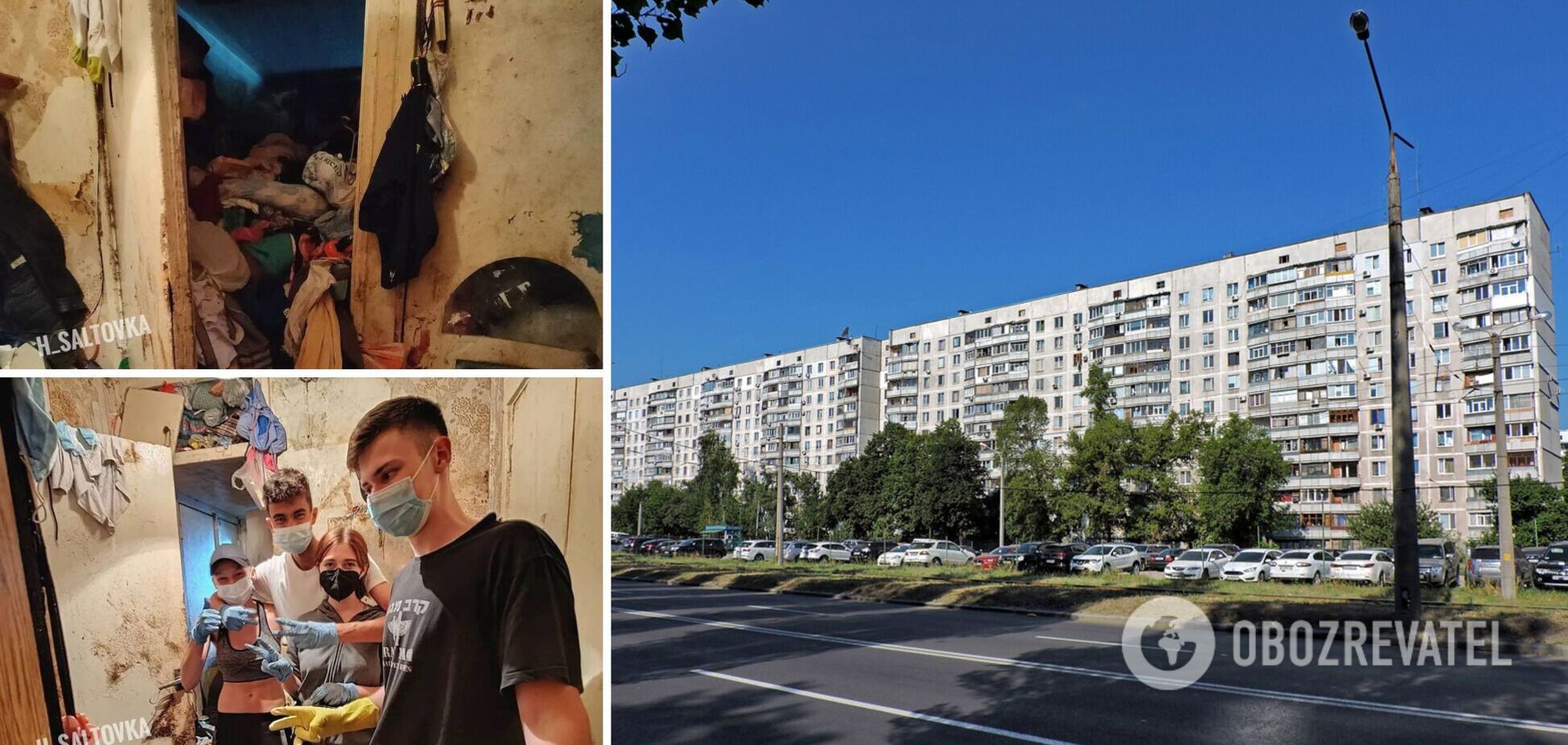 Передвигается ползком под потолком: в Харькове пенсионерка забила свою квартиру мусором. Фото