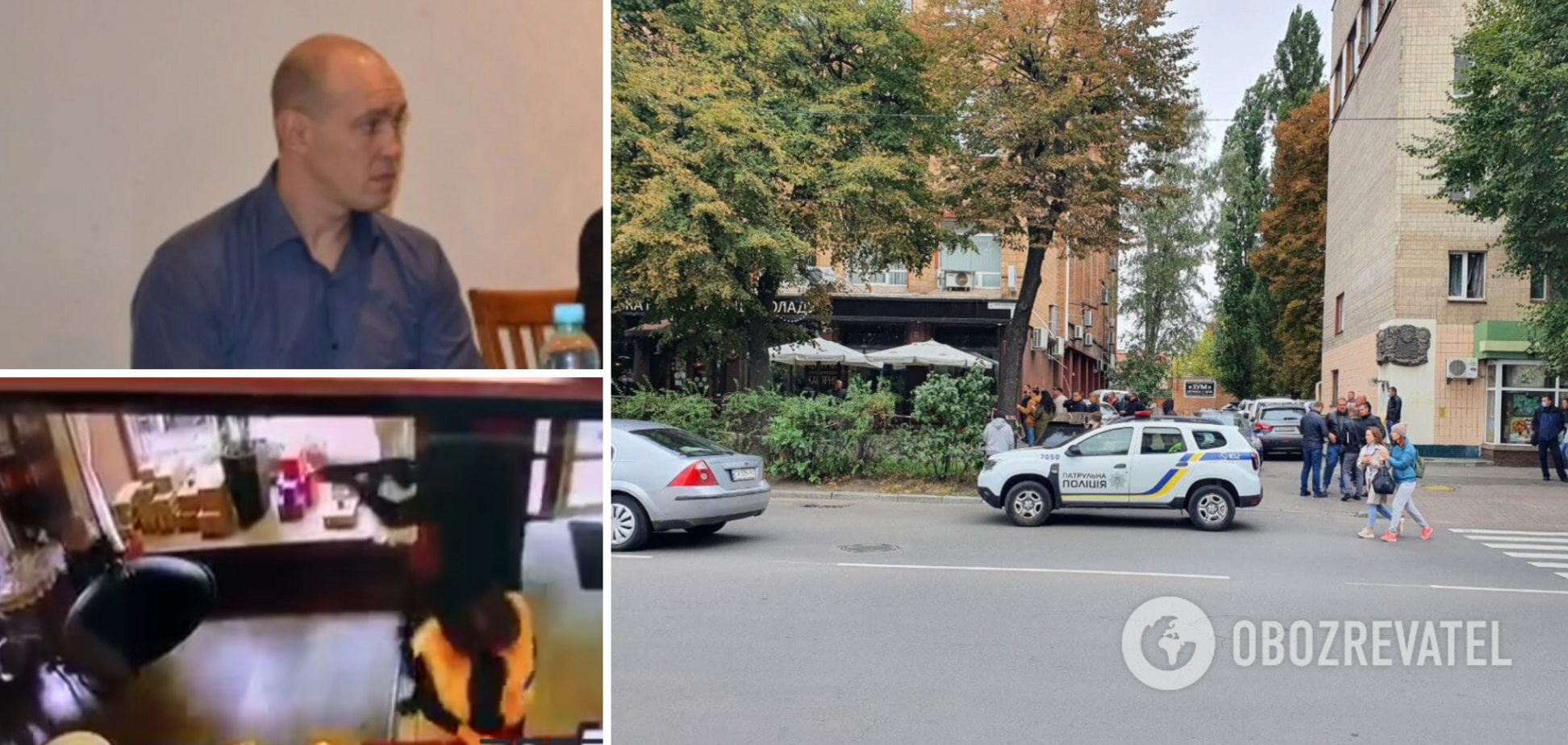 Расстрел бизнесмена в Черкассах попал на видео: появились записи камер наблюдения из кафе