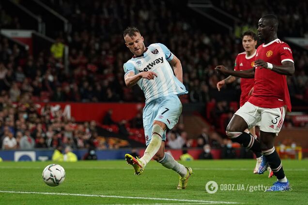 Ярмоленко не попал по пустым воротам Манчестер Юнайтед