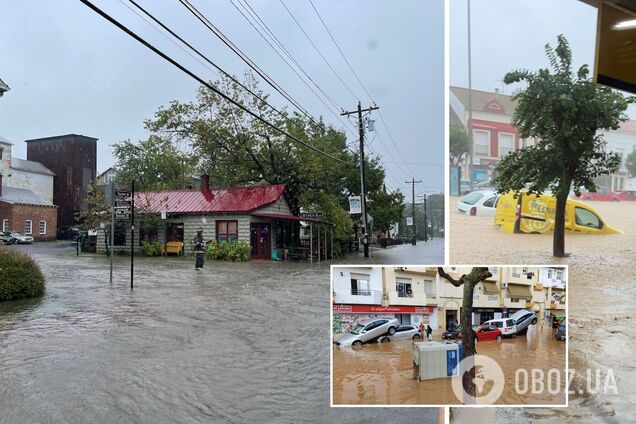 В Испании мощные ливни вызвали наводнение: улицы превратились в реки, 'тонули' авто. Фото и видео