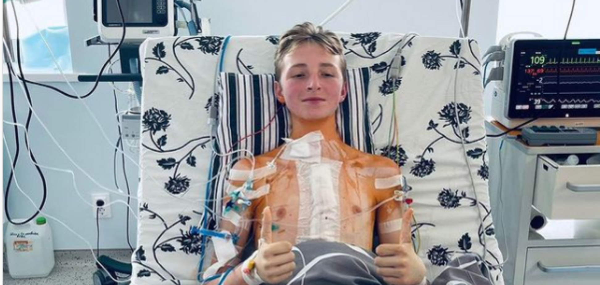 Підліток, якому вперше в Україні пересадили серце, розповів про свій стан. Фото