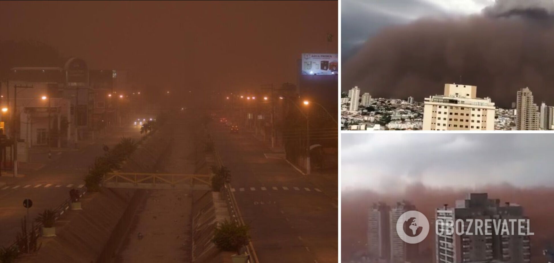 В Бразилии песчаная буря поглотила целый город. Фото и видео