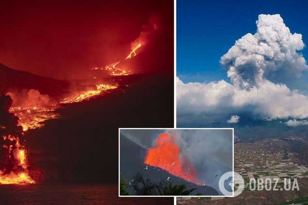 На Канарських островах лава від вулкана, що вивергається, зруйнувала понад тисячу будинків. Фото і відео