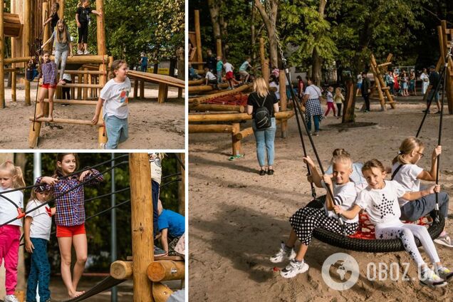 В киевском Урбан-парке на ВДНГ появилась новая детская площадка. Фото |  Жизнь столицы | OBOZREVATEL