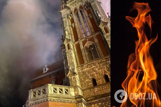 Пожежа в київському костелі