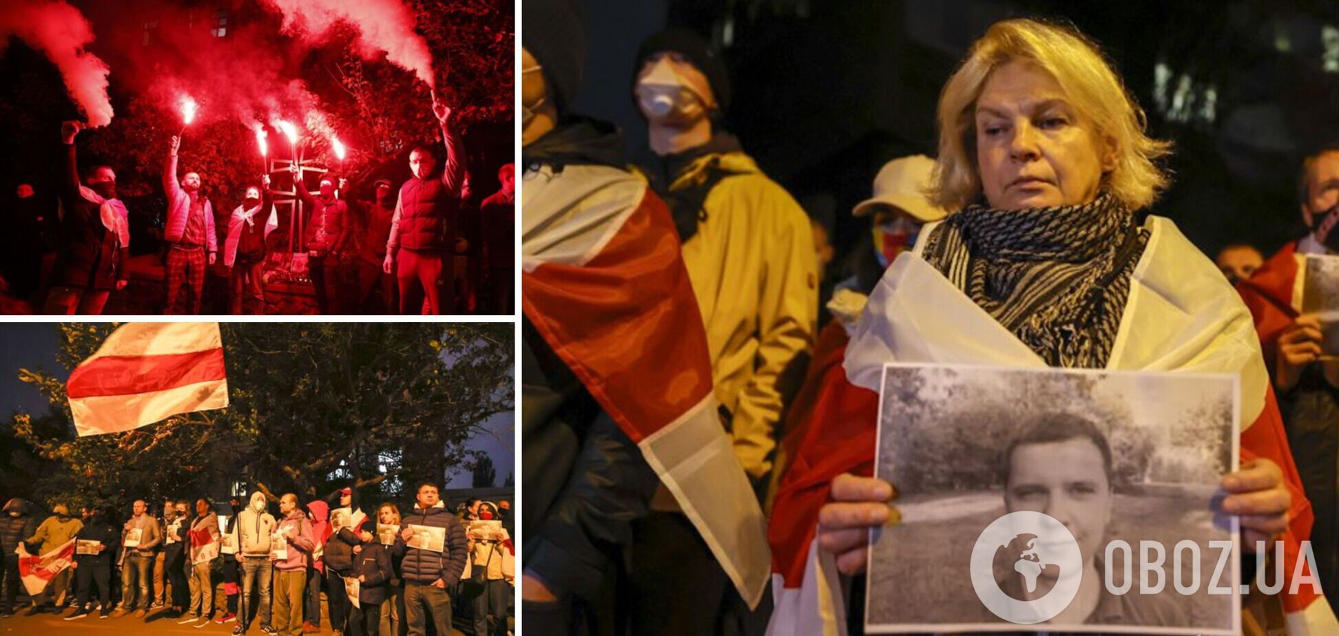 У Києві вшанували пам'ять білоруса, убитого силовиками в Мінську під час штурму квартири. Фото