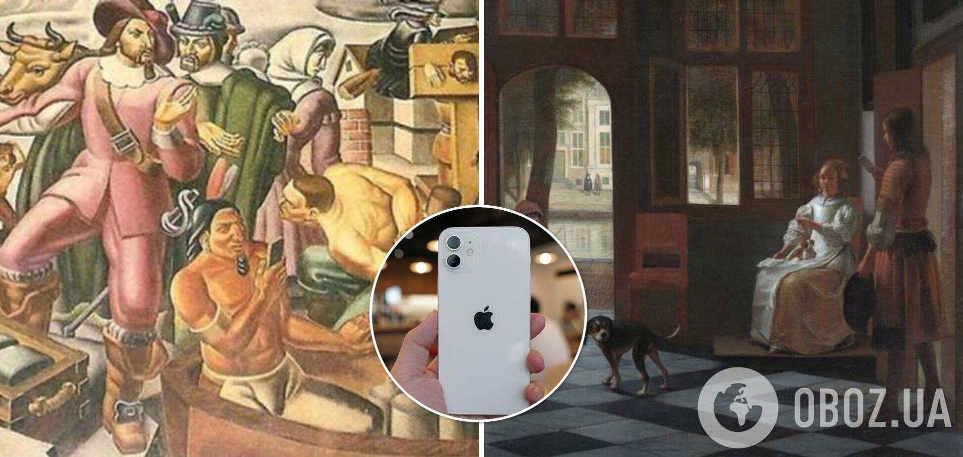 iPhone на старых картинах: в сети раскрыли правду о 'путешественниках во времени'