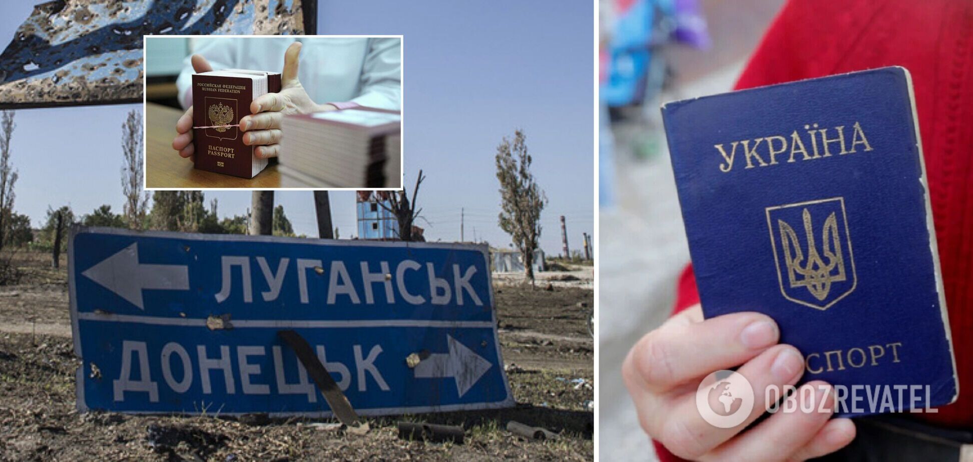 На Донбасі жителів із паспортами РФ змушують голосувати на незаконних виборах