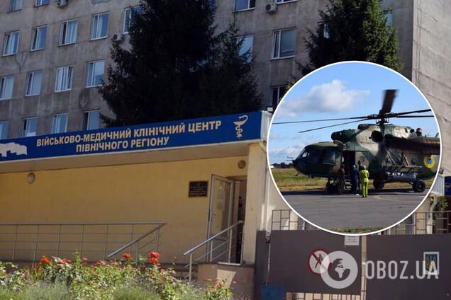Раненых на Донбассе доставили в Харьков на вертолете