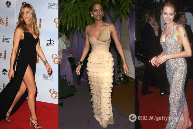 Джоли, Берри, Энистон. Названы самые сексуальные наряды 'Золотого глобуса' всех времен