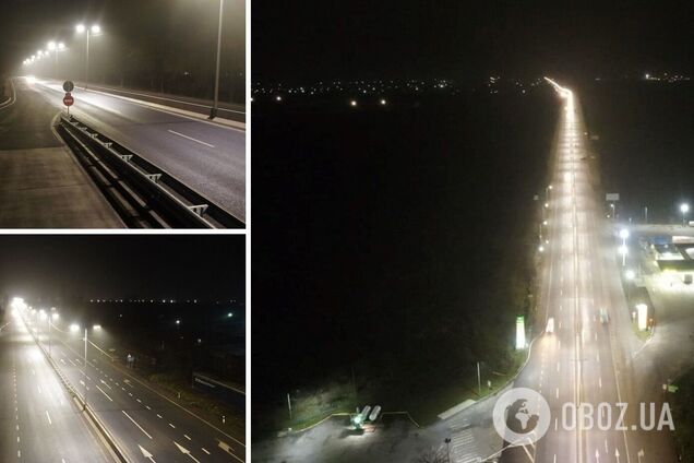 Благодаря 'Большой стройке' трасса Днепр – Николаев теперь светится. Фото