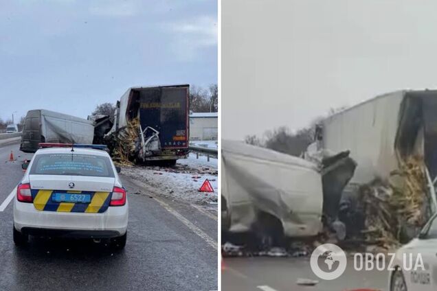 Из-за ДТП образовалась пробка в направлении Одессы