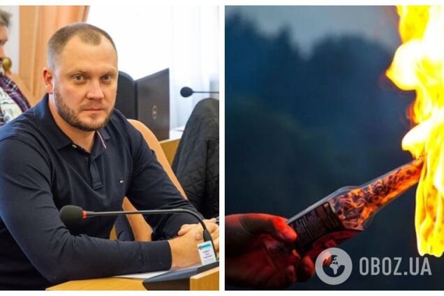 На Полтавщине в дом депутата бросили бутылку с зажигательной смесью, вспыхнул пожар. Фото